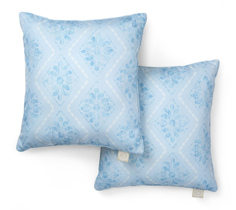 Martha Stewart Becca Geometric 18"x18" Outdoo r Pillow 2-Pack — View 14