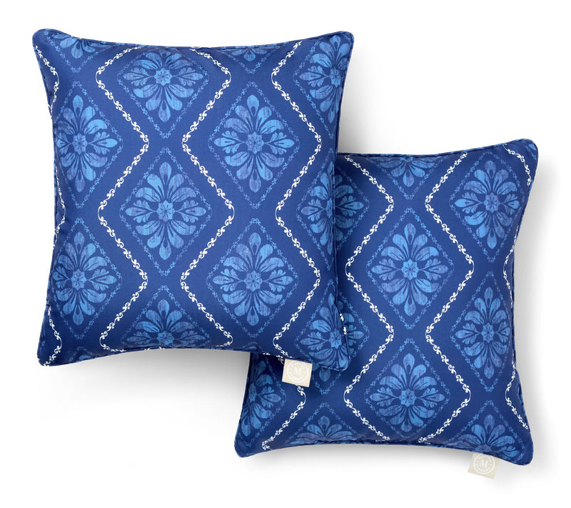 Martha Stewart Becca Geometric 18"x18" Outdoo r Pillow 2-Pack — View 15