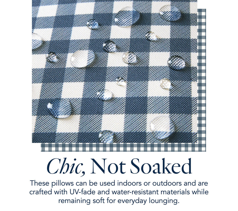 Draper James Gingham 14"x20" Outdoor Pillow 2-Pack — View 6