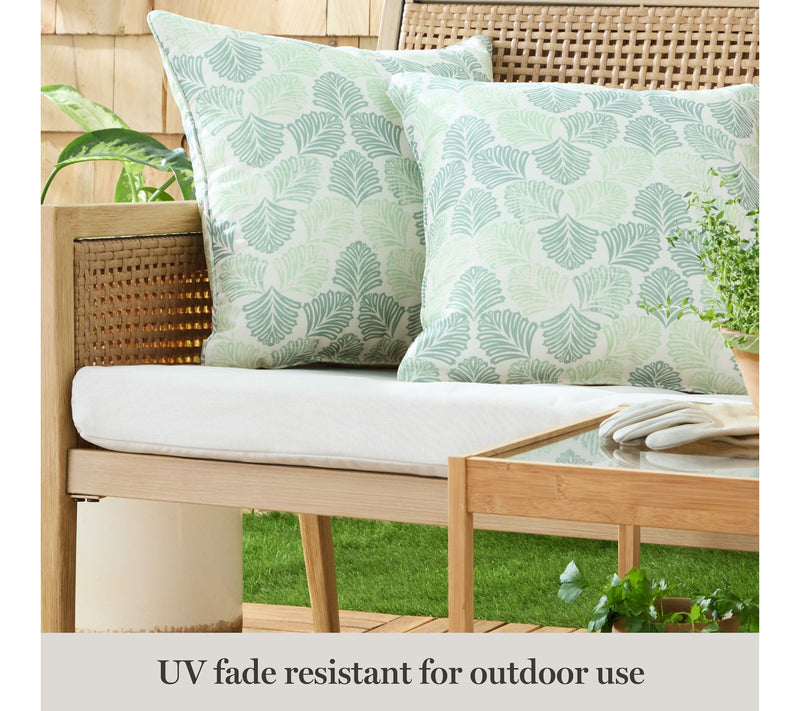 Martha Stewart Banana Leaves 18"x18" Outdoor Pillow 2-Pack — View 6