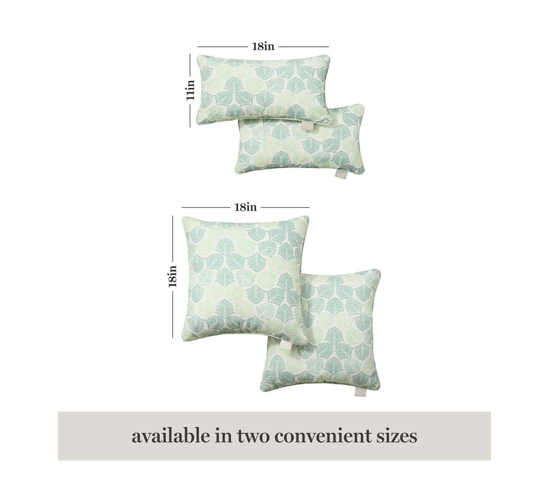 Martha Stewart Banana Leaves 18"x18" Outdoor Pillow 2-Pack — View 8