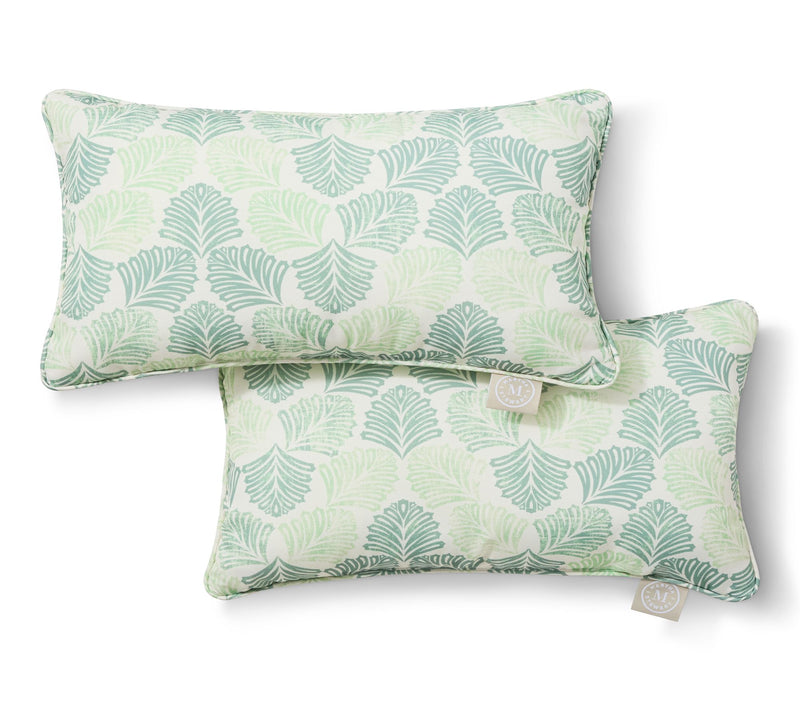 Martha Stewart Banana Leaves 11"x18" Outdoor Pillow 2-Pack — View 11