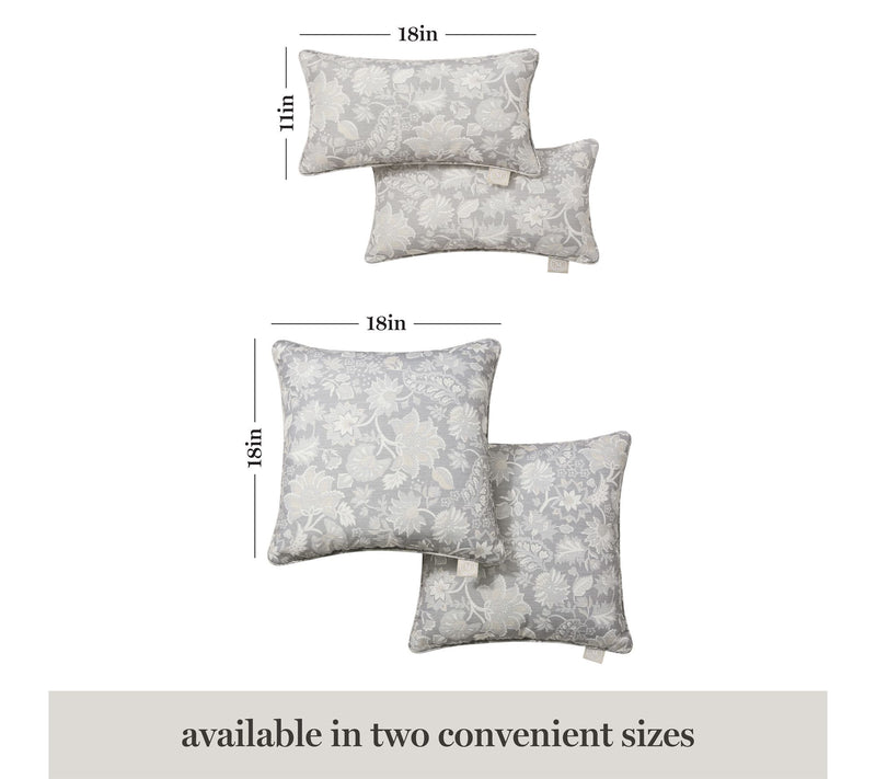 Martha Stewart Jacobean 18"x18" Outdoor Pillow2-Pack — View 8