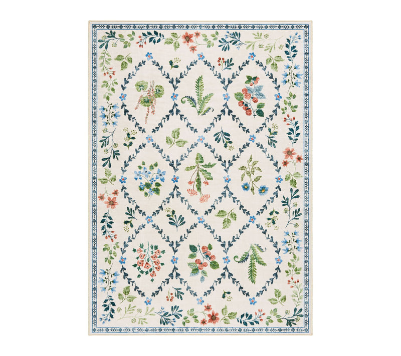 Everwash Haven Floral Trellis 6x9 Washable AreaRug — View 11