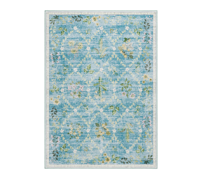 Everwash Haven Floral Trellis 6x9 Washable AreaRug — View 12