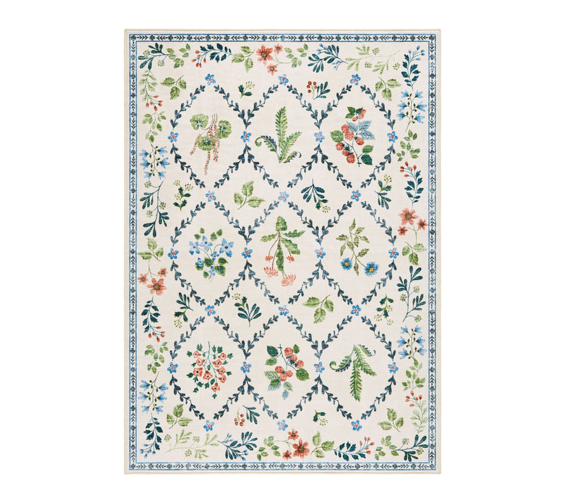 Everwash Haven Floral Trellis 5x7 Washable AreaRug — Main view