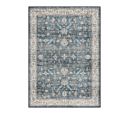 Everwash Haven Distressed Border 8x10 WashableArea Rug