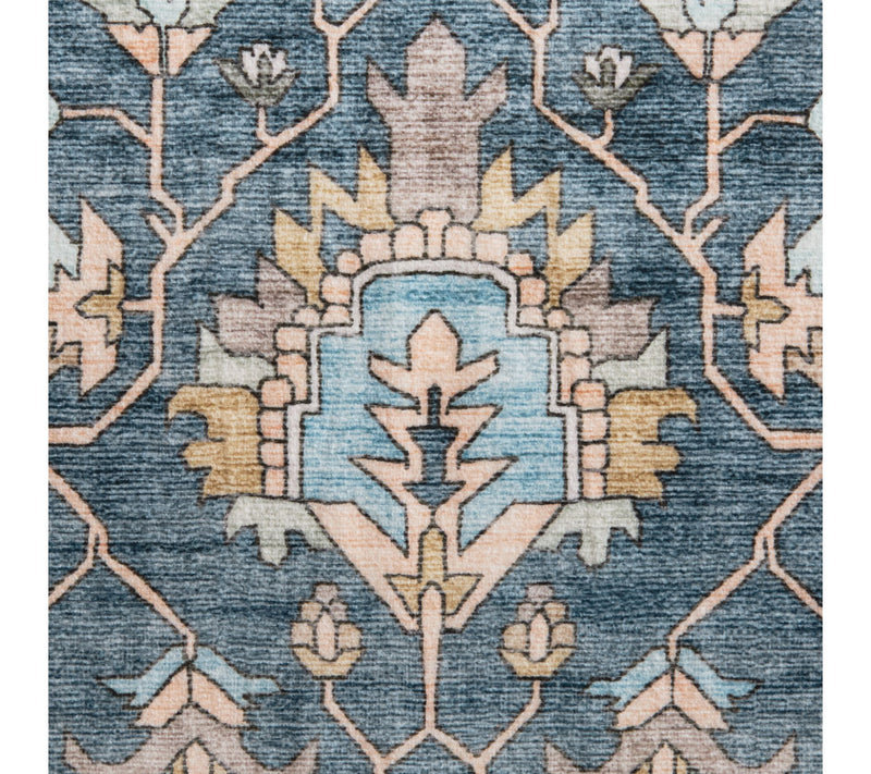 Everwash Haven Distressed Border 8x10 WashableArea Rug — View 2