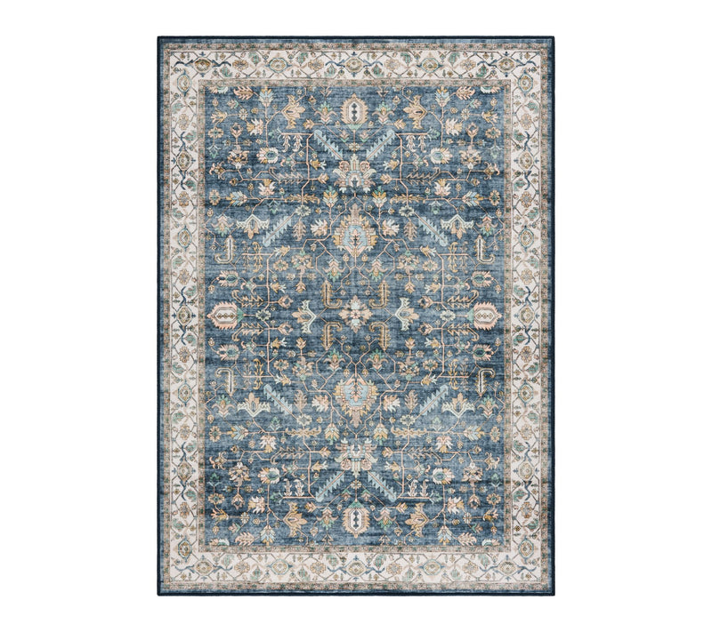 Everwash Haven Distressed Border 6x9 Washable Area Rug — Main view