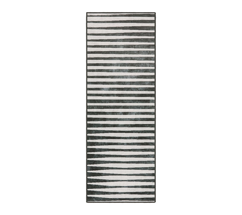 Everwash Haven Modern Stripe 2x7 Washable Runner Rug — Main view