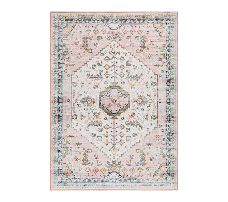 Everwash Haven Modern Medallion 6x9 Washable Area Rug — View 11