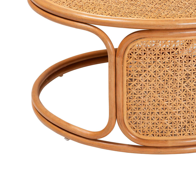 bali & pari Eldon Honey Rattan Coffee Table — View 3