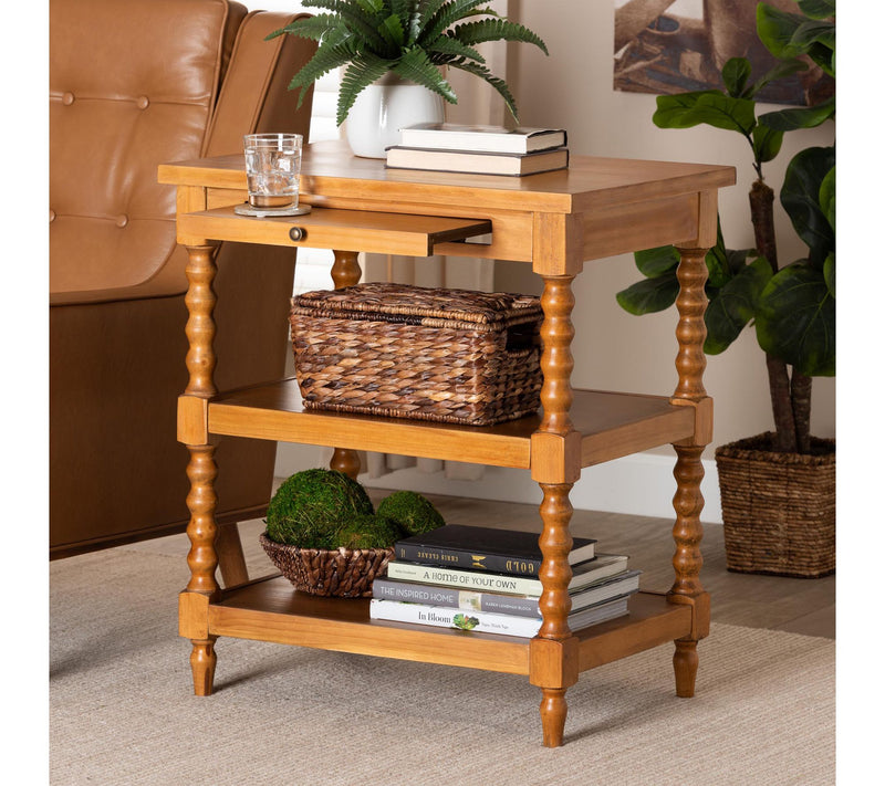Baxton Studio Imogene Retro Wood End Table — View 7