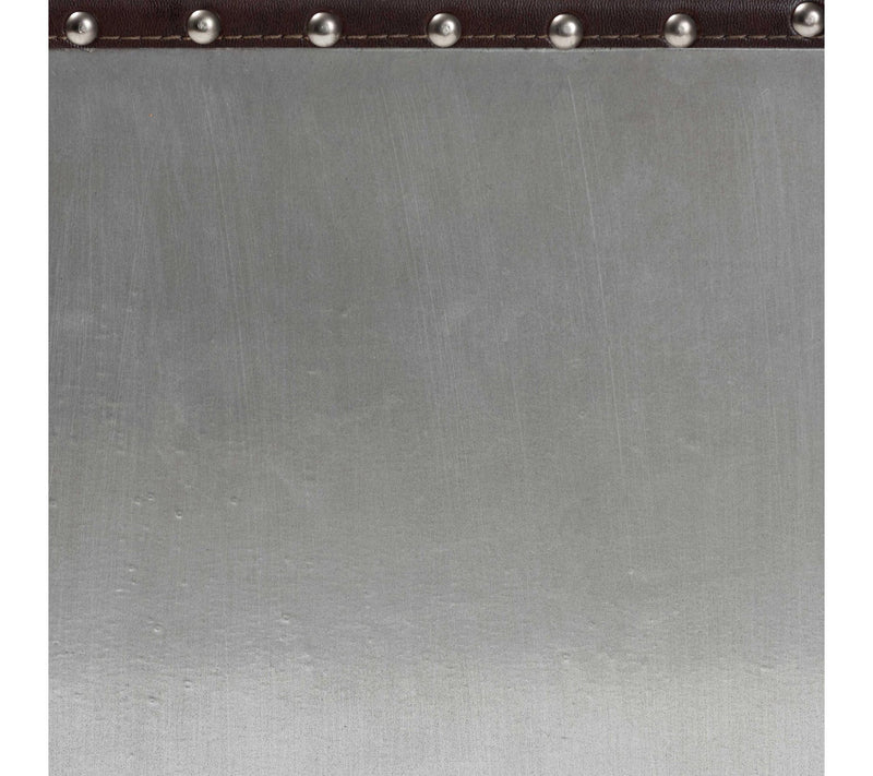 Baxton Studio Jacey Silver Metal 2-Drawer End Table — View 6