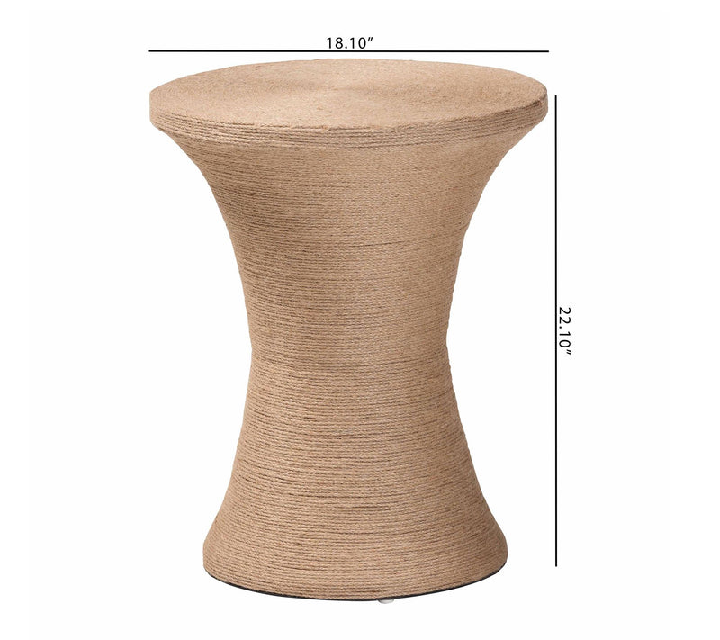bali & pari Cady Natural Jute Side Table — View 6