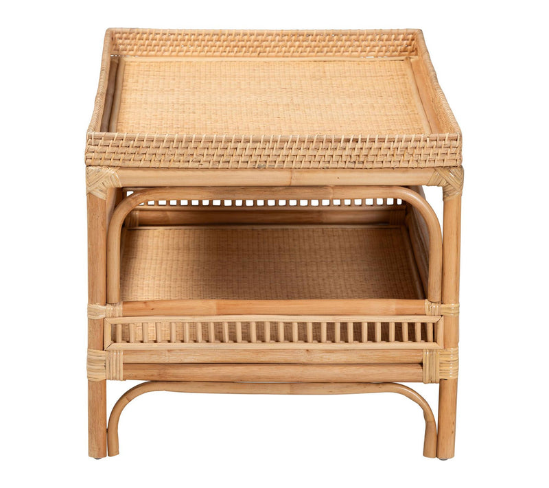 bali & pari Lombok Natural Rattan Coffee Table — View 3