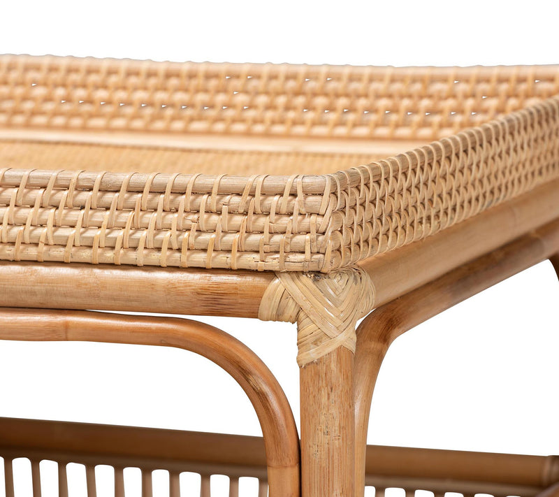 bali & pari Lombok Natural Rattan Coffee Table — View 4