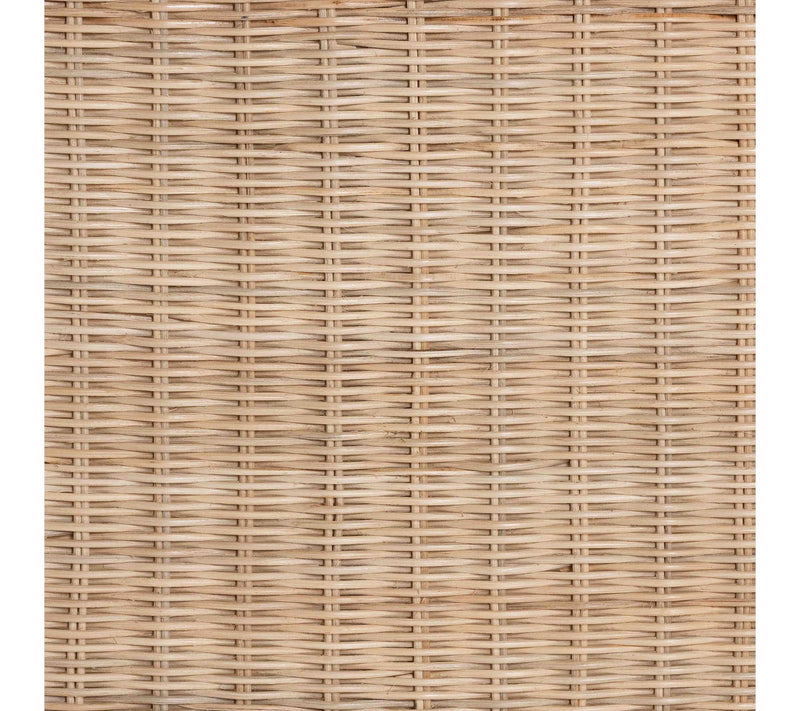 bali & pari Sumana Scallop Natural Rattan Mahogany Side Table — View 6
