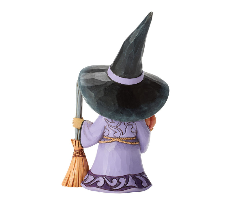Jim Shore Heartwood Creek Witch with Broom Figurine 6.3in H — View 3