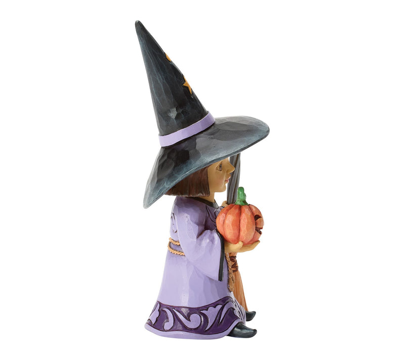 Jim Shore Heartwood Creek Witch with Broom Figurine 6.3in H — View 4