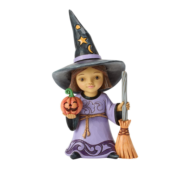 Jim Shore Heartwood Creek Witch with Broom Figurine 6.3in H — View 7
