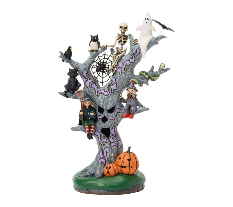 Jim Shore Heartwood Creek Scary LED Tree Figurine 9in H — View 4