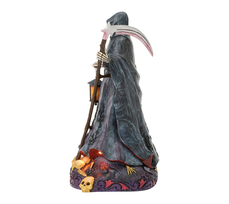 Jim Shore Heartwood Creek Grim Reaper with LED Glow Figurine — View 2