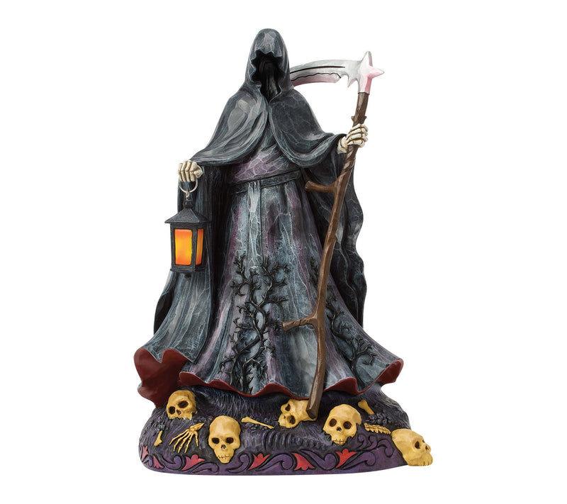Jim Shore Heartwood Creek Grim Reaper with LED Glow Figurine — View 9