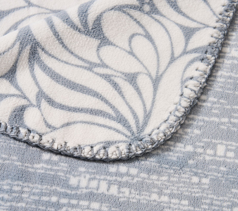 Tahari Home Olivia Reversible Printed Plush Throw, 50" x 70" — View 5