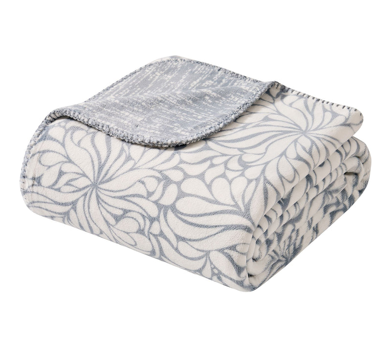 Tahari Home Olivia Reversible Printed Plush Throw, 50" x 70" — Main view