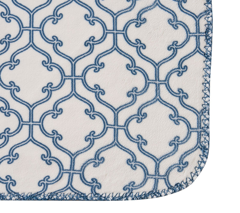 Tahari Home Cleo Reversible Printed Plush Throw, 50" x 70" — View 3