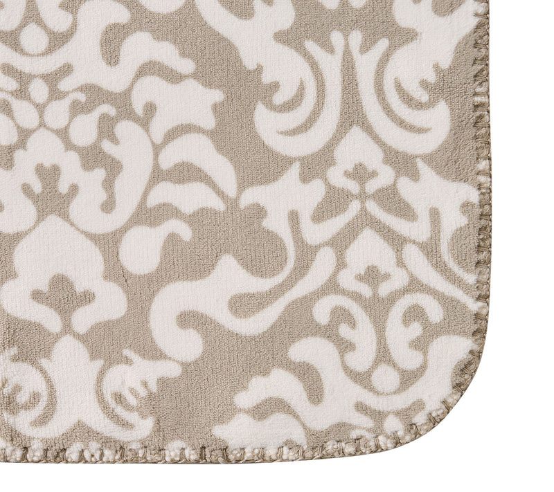 Tahari Home Amari Reversible Printed Plush Throw, 50" x 70" — View 3