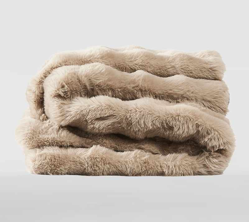 Frye Bubble Rabbit Faux Fur 50x70 Throw — View 4