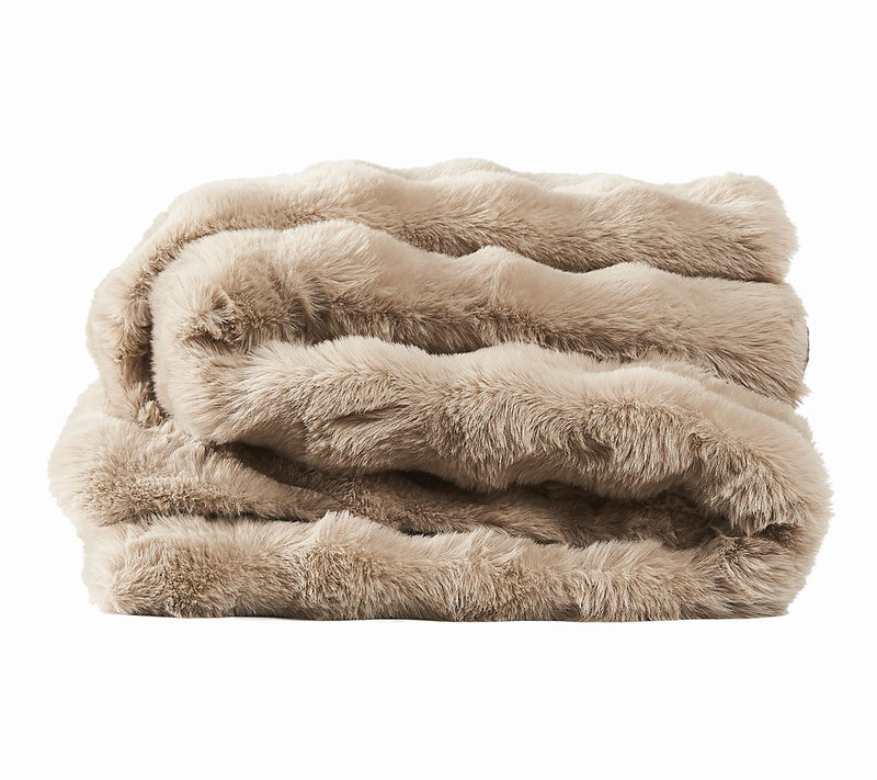 Frye Bubble Rabbit Faux Fur 50x70 Throw — View 3