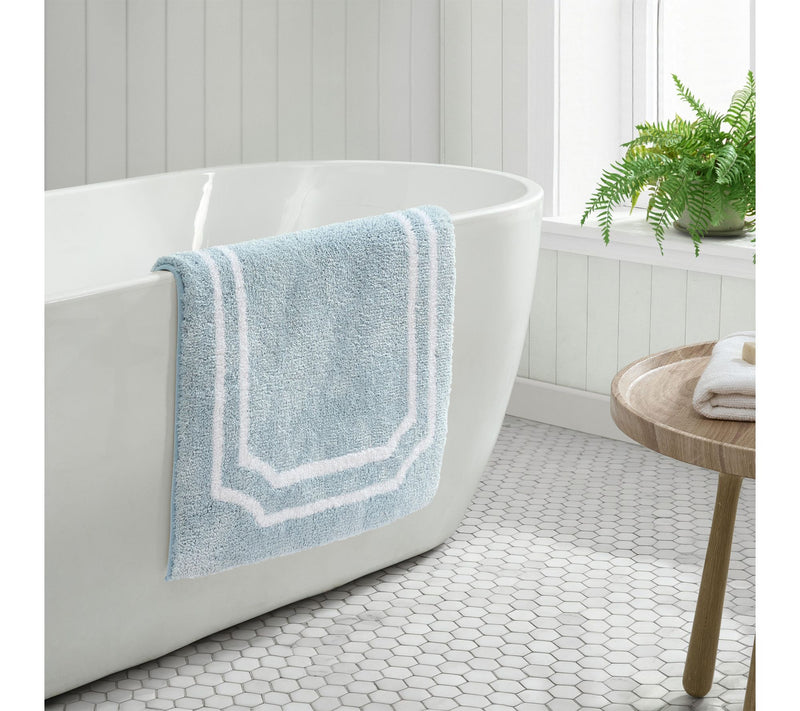 Martha Steweart Skylands Borde r Blue Bell/Whi te Yarn 34X21 B — View 6