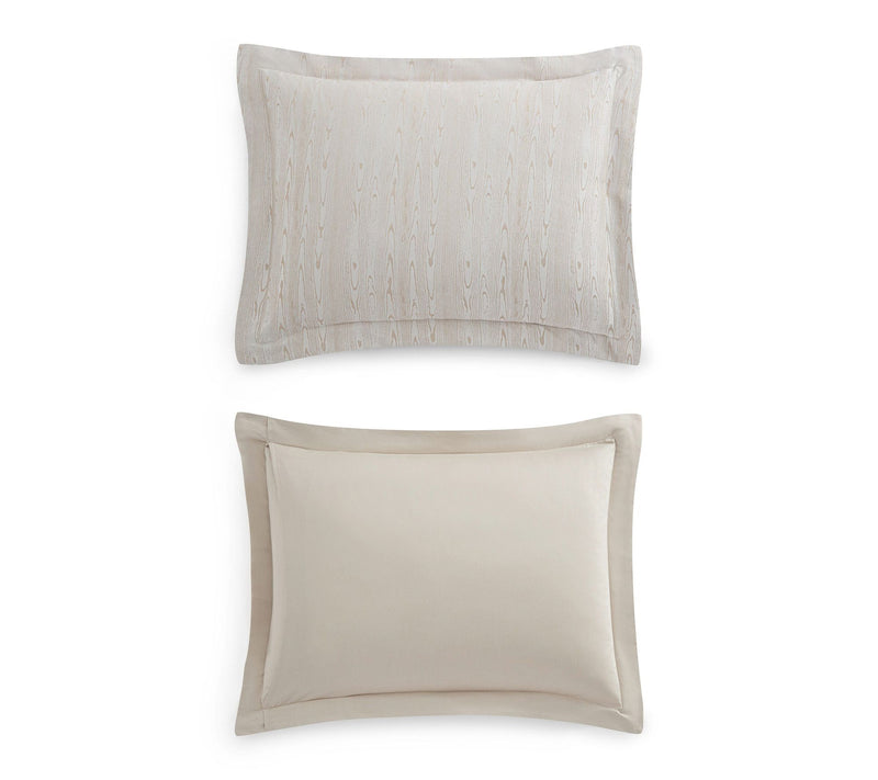Martha Stewart Faux Bois Silver Cotton Blend Queen Duvet Set — View 5