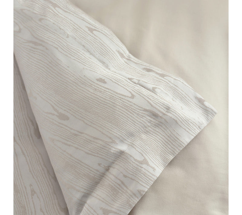 Martha Stewart Faux Bois Silver Cotton Blend King Duvet Set — View 7