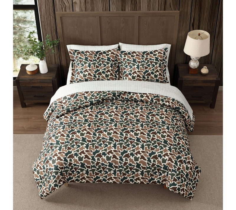 Eddie Bauer Mod Camo Green/Khaki 7Pc Full Comforter Set — View 3