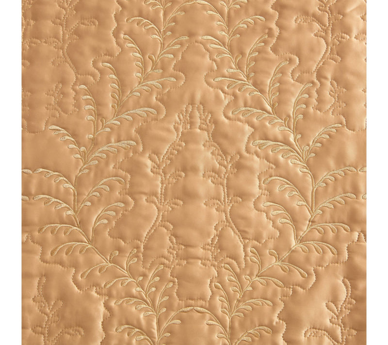 Martha Stewart Fern Embroidery Gold Medal Sateen King Quilt Se — View 6