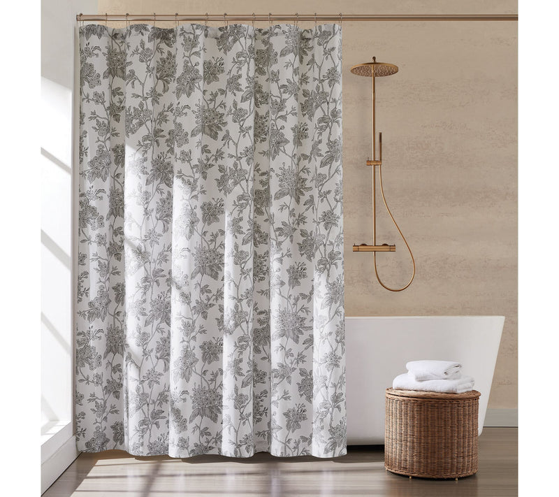 Brooklyn Loom Mila Floral Shower Curtain — Main view