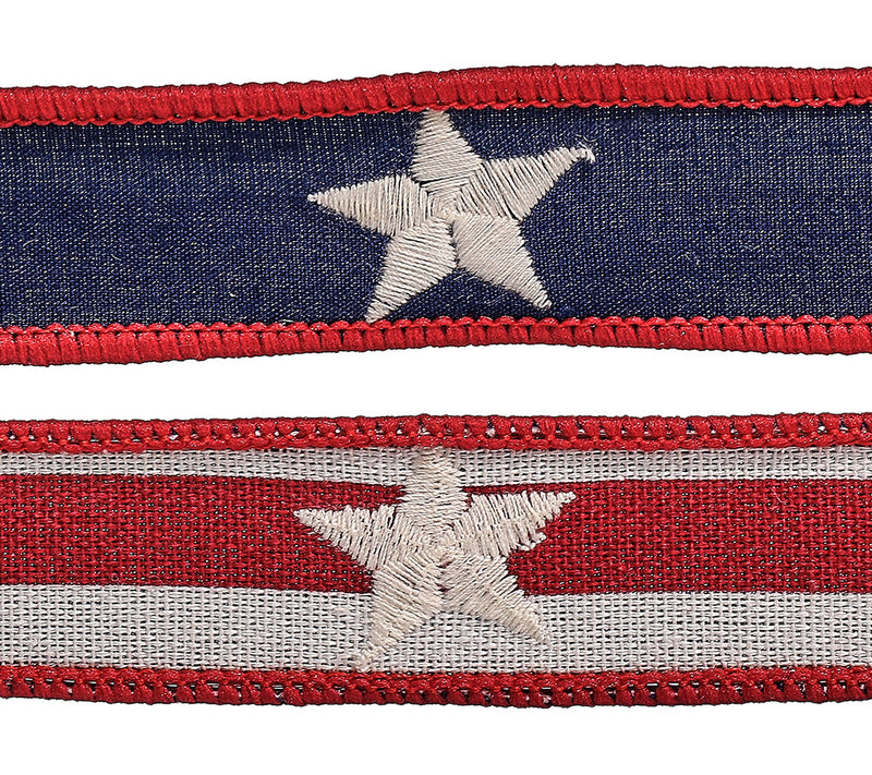 1"X10" Americana Star Ribbon By Valerie — View 3