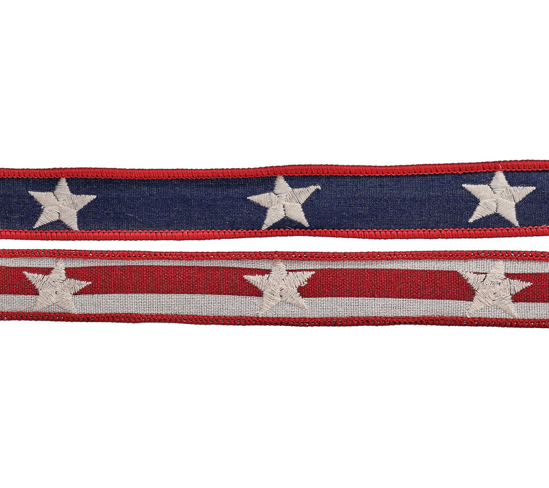 1"X10" Americana Star Ribbon By Valerie — View 2
