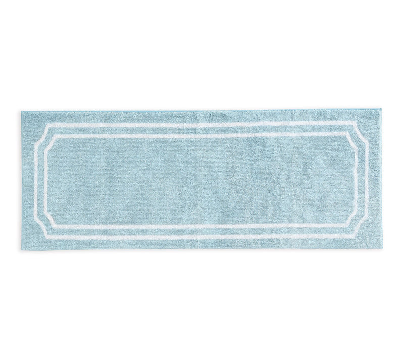 Martha Steweart Skylands Border Blue Bell/White60X22 Bath Rug — View 8