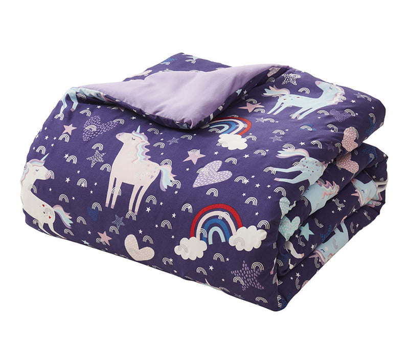 Olivia & Finn Unicorn 3-Piece Kids Comforter Set, Twin — View 2