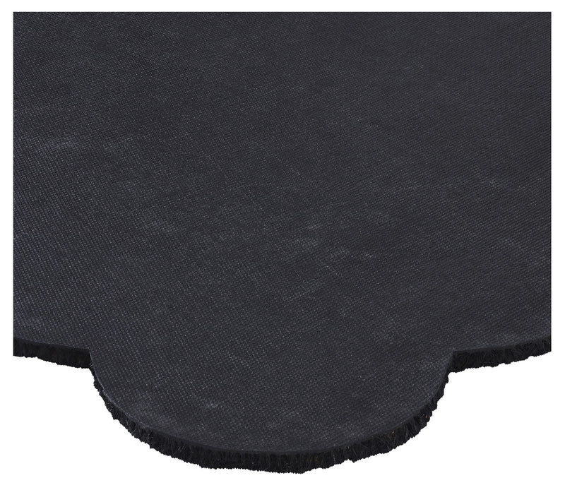 VCNY Home Black Bow Scalloped Edge Coir Doormat, 30" x 48" — View 7