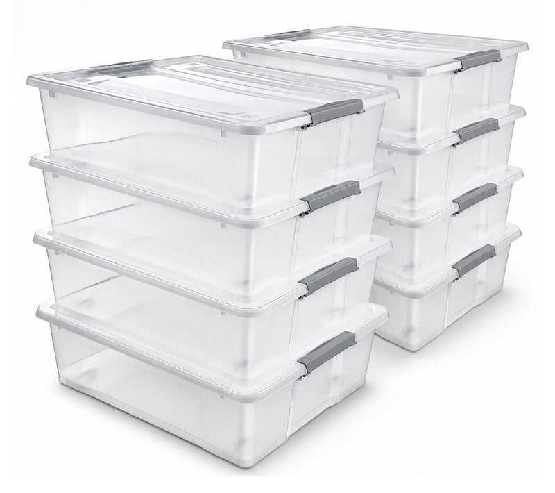Sorbus Underbed Bins with Lids (Set of 8) — Main view