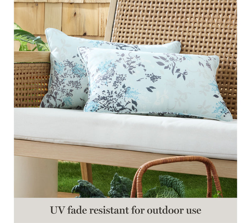 Martha Stewart Charming Foliage 11"x18" OutdoorPillow 2-Pack — View 5