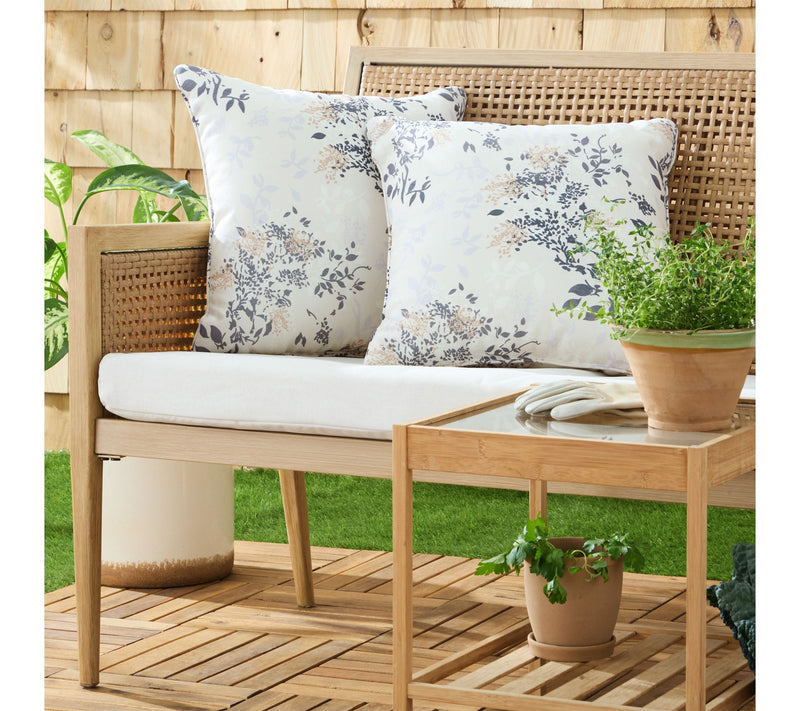 Martha Stewart Charming Foliage 18"x18" OutdoorPillow 2-Pack — View 3