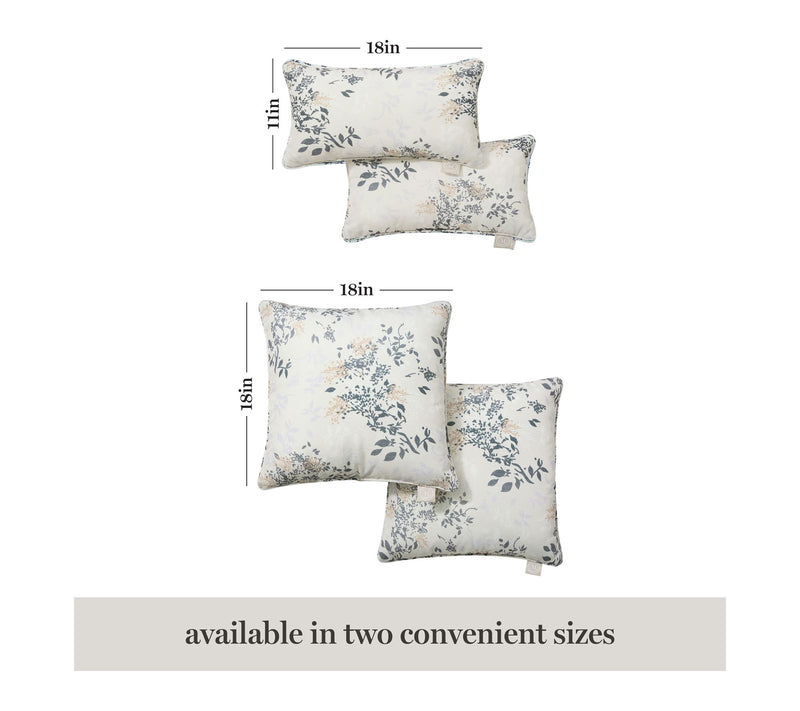Martha Stewart Charming Foliage 18"x18" OutdoorPillow 2-Pack — View 7