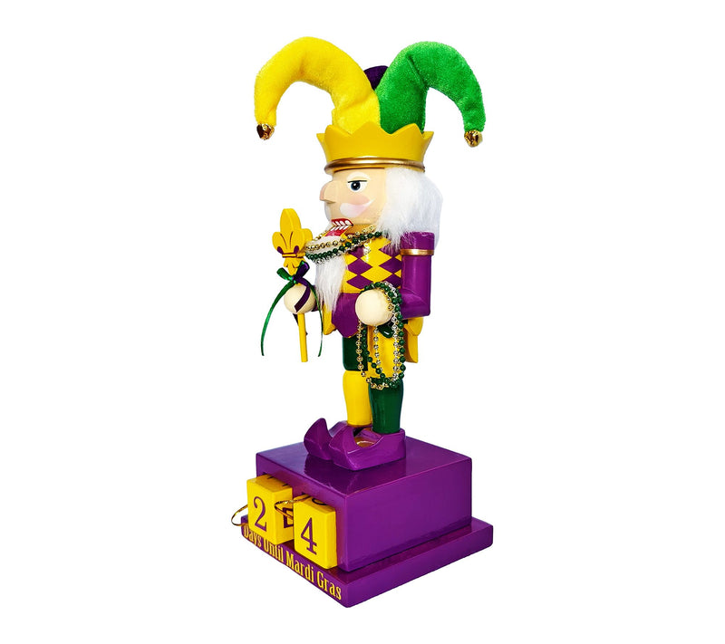 Santa's Workshop 10" Days Until Mardi Gras Nutcracker — View 4